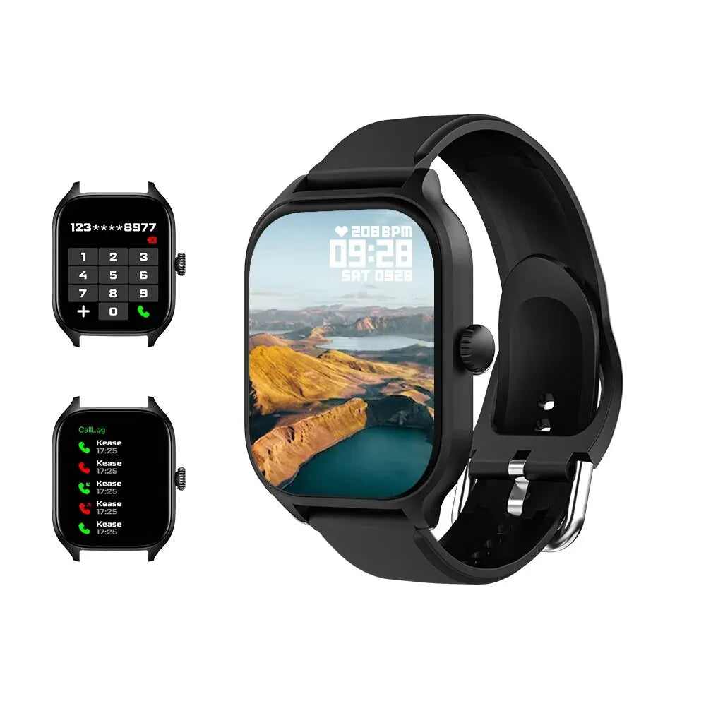 Relógio Smartwatch TechFit Pro - Saúde, Chamadas, Mensagens, Esportes, e Controle de Música